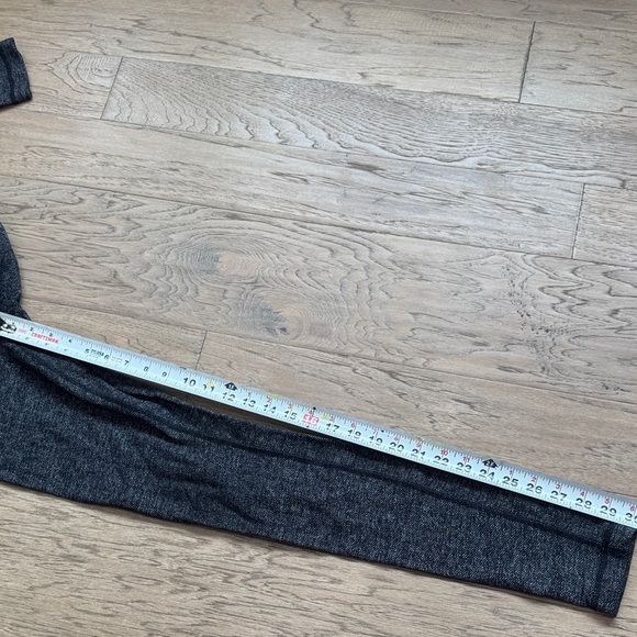 Lululemon Wunder Under Black Gray Herringbone Textured Leggings Size 4 - Picture 5 of 6